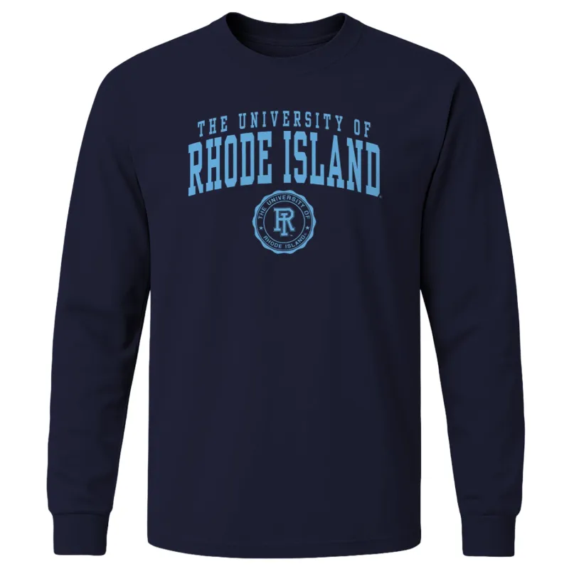 University of Rhode Island Heritage Long Sleeve T-Shirt (Navy) sold by Barnesmith