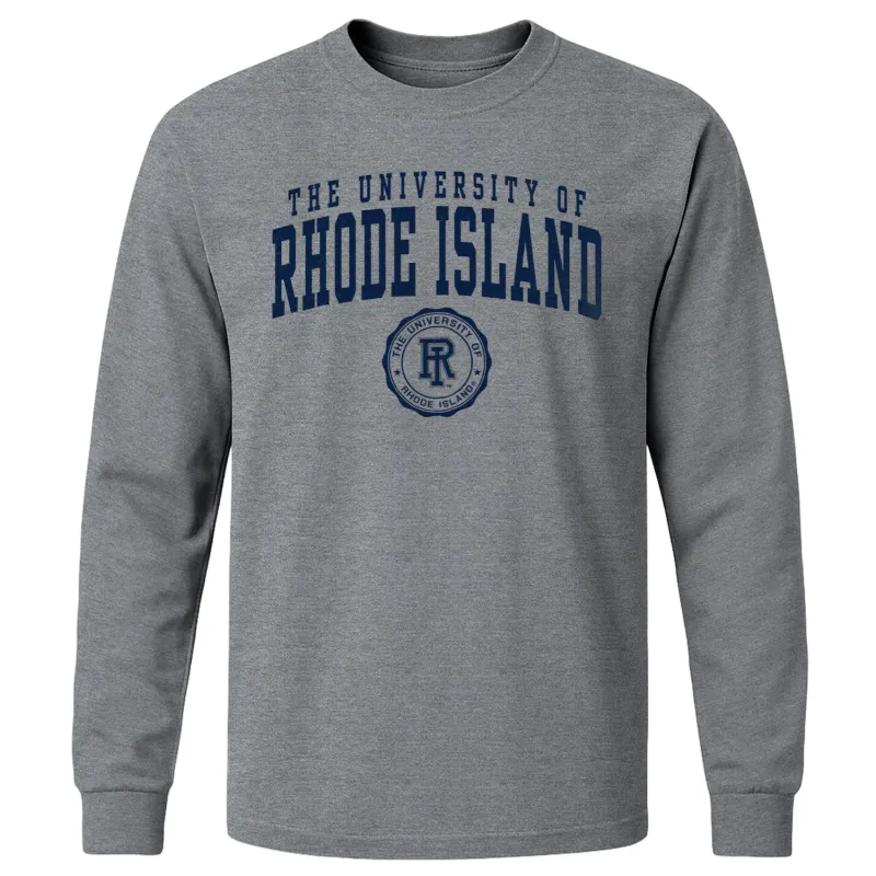 University of Rhode Island Heritage Long Sleeve T-Shirt (Charcoal Grey) sold by Barnesmith