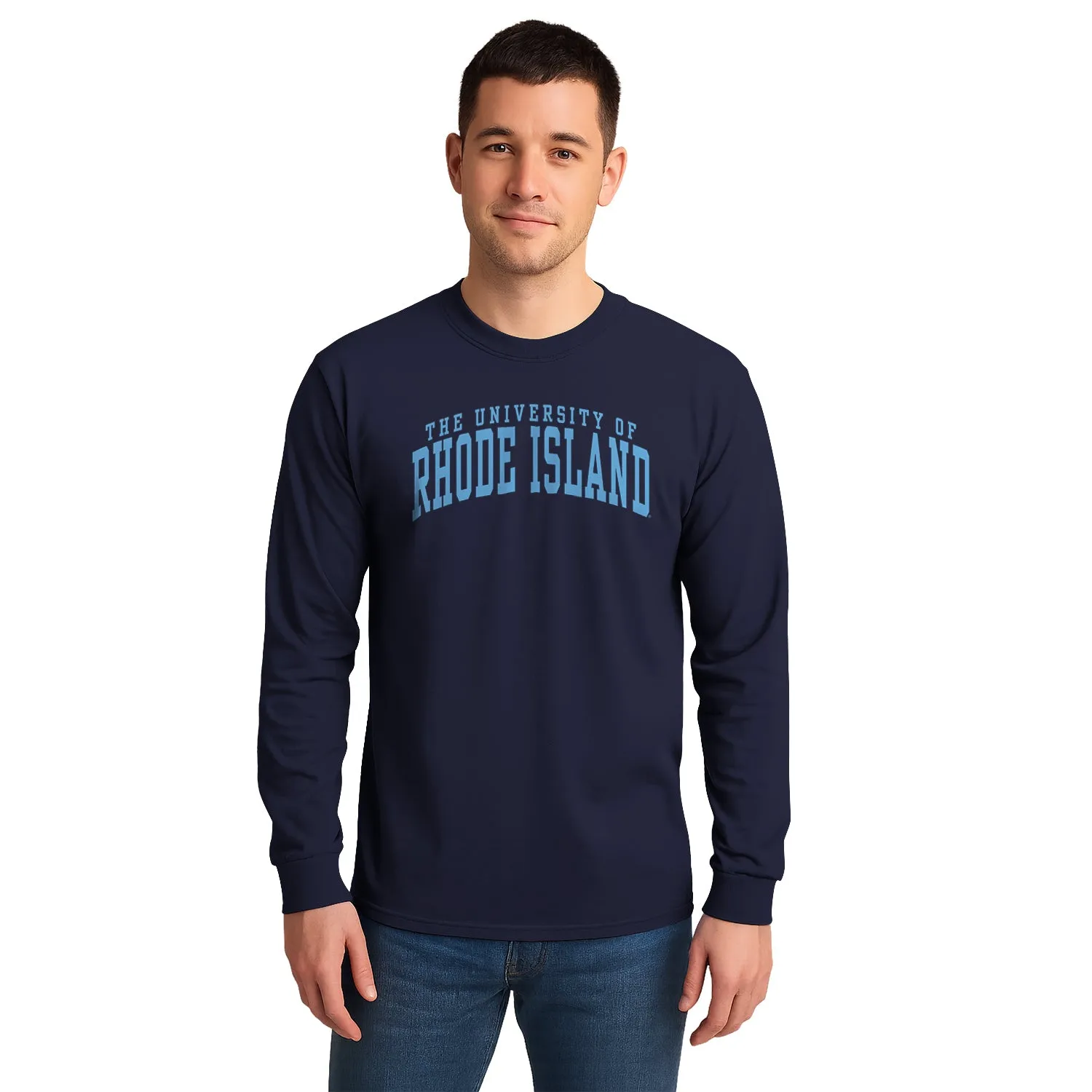 University of Rhode Island Classic Long Sleeve T-Shirt (Navy) sold by Barnesmith product image thumbnail 2