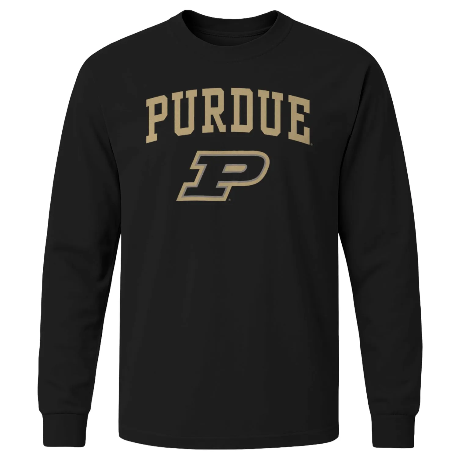 Purdue University Heritage Long Sleeve T-Shirt (Black) sold by Barnesmith