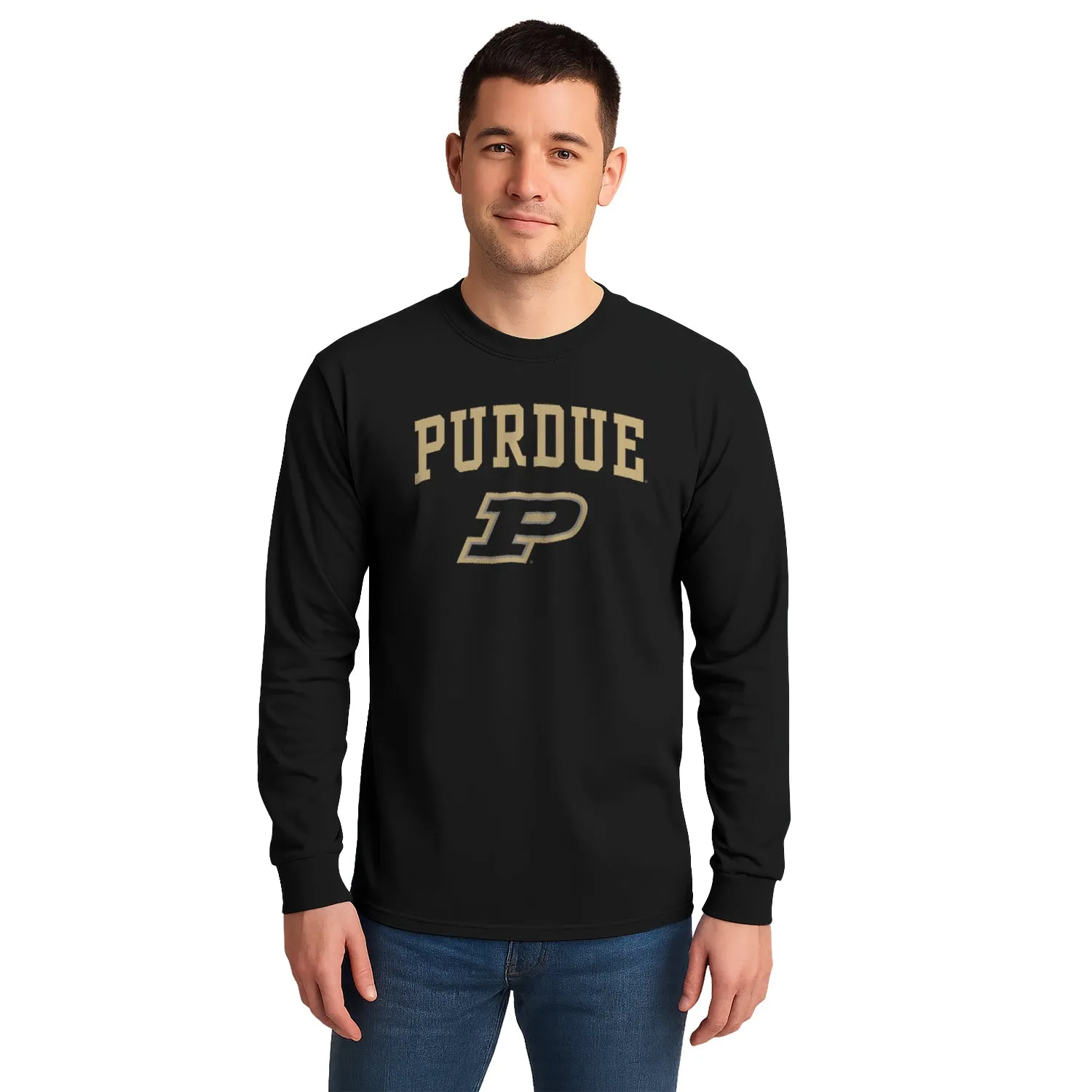 Purdue University Heritage Long Sleeve T-Shirt (Black) sold by Barnesmith product image thumbnail 2