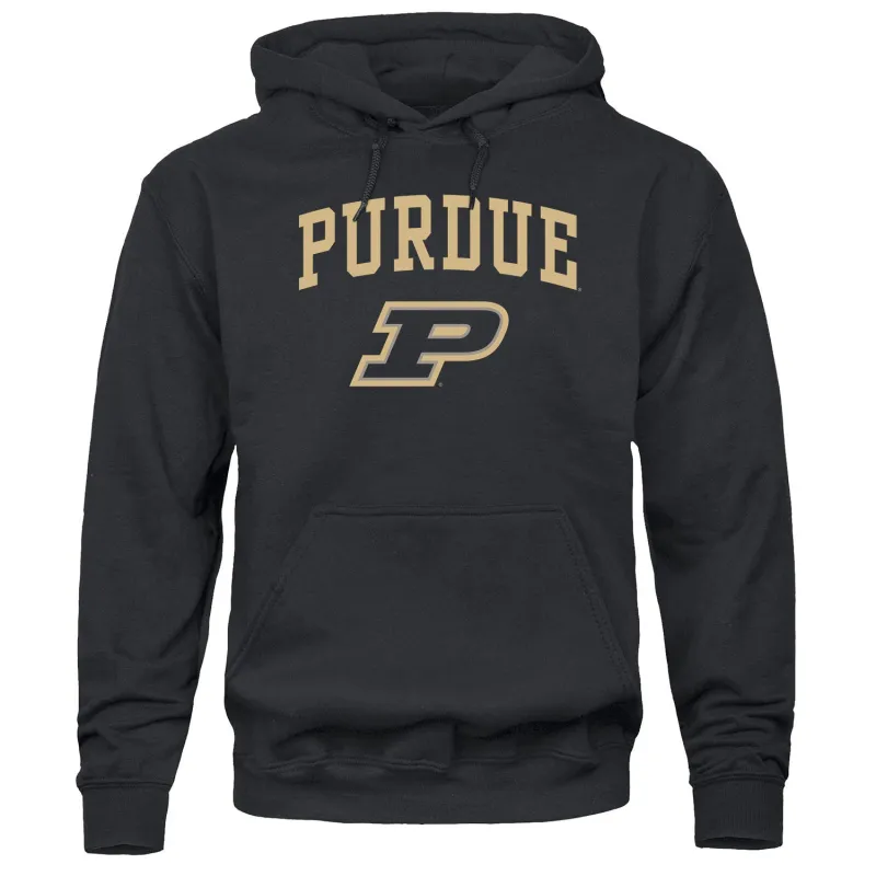 Purdue University Heritage Hooded Sweatshirt (Black) sold by Barnesmith