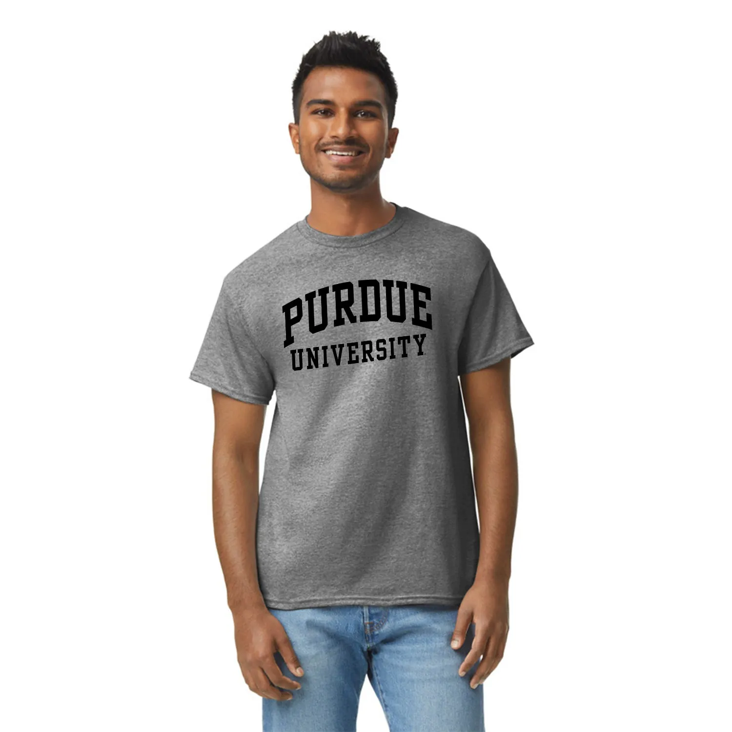 Purdue University Classic T-Shirt (Charcoal Grey) sold by Barnesmith product image thumbnail 2
