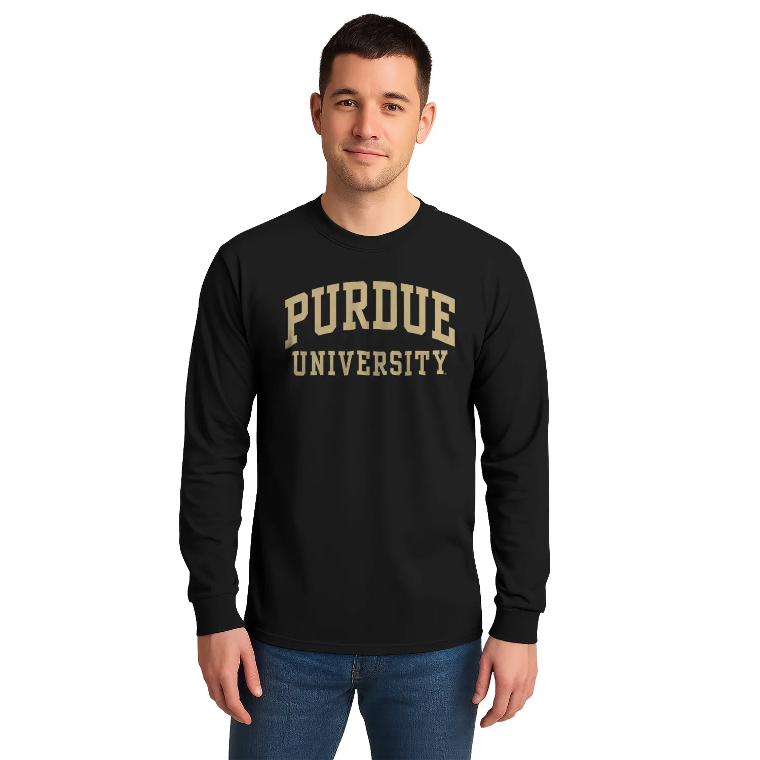 Purdue University Classic Long Sleeve T-Shirt (Black) sold by Barnesmith product image thumbnail 2
