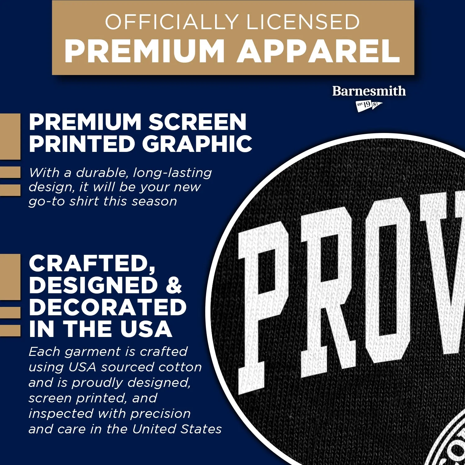 Providence College Heritage T-Shirt (Black) sold by Barnesmith product image thumbnail 4