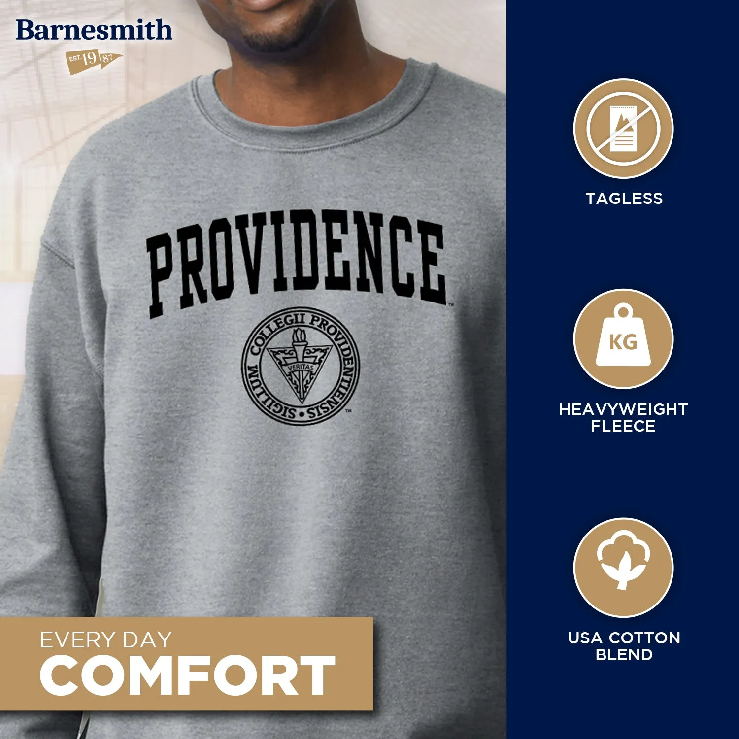 Providence College Heritage Sweatshirt (Charcoal Grey) sold by Barnesmith product image thumbnail 3