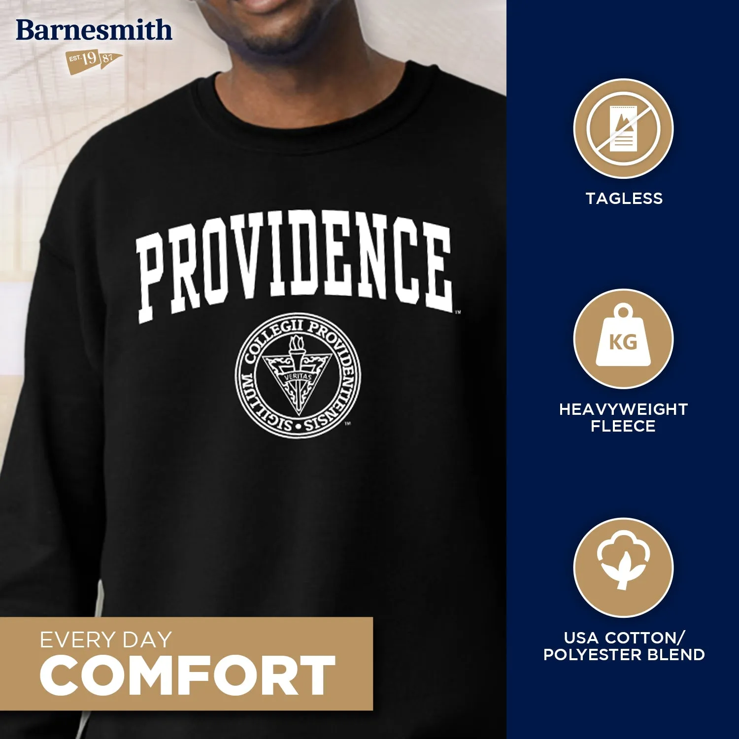 Providence College Heritage Sweatshirt (Black) sold by Barnesmith product image thumbnail 3