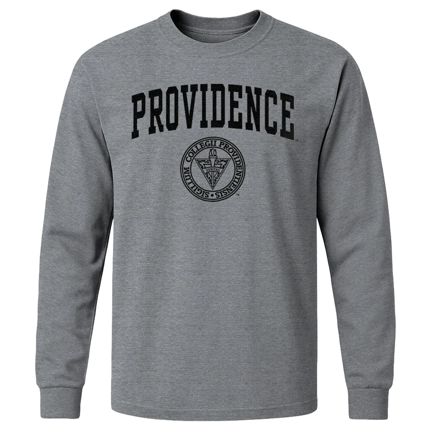 Providence College Heritage Long Sleeve T-Shirt (Charcoal Grey) sold by Barnesmith