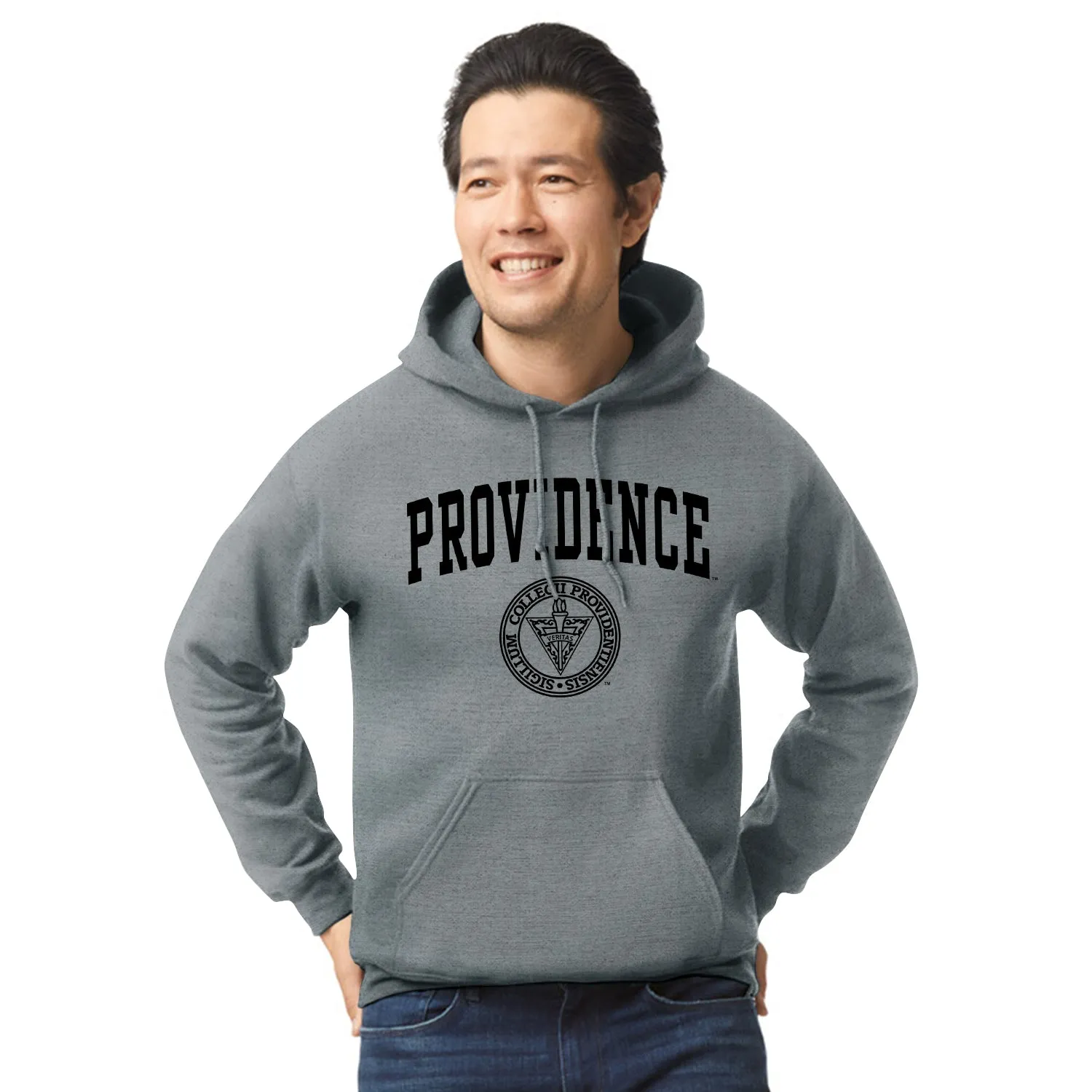 Providence College Heritage Hooded Sweatshirt (Charcoal Grey) sold by Barnesmith product image thumbnail 2