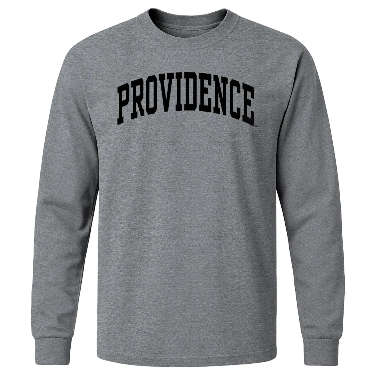 Providence College Classic Long Sleeve T-Shirt (Charcoal Grey) sold by Barnesmith