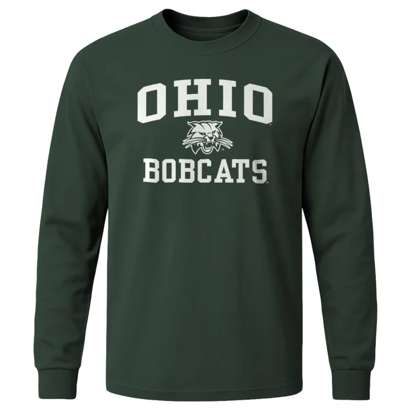 Ohio University Heritage Long Sleeve T-Shirt (Hunter Green) sold by Barnesmith