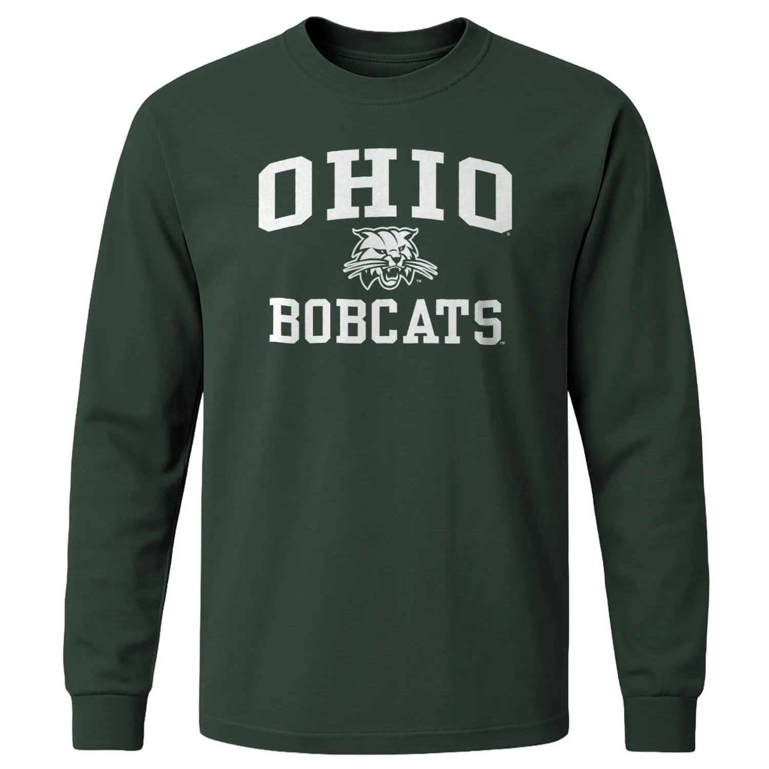 Ohio University Heritage Long Sleeve T-Shirt (Hunter Green) sold by Barnesmith