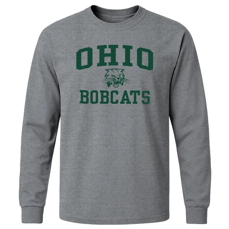Ohio University Heritage Long Sleeve T-Shirt (Charcoal Grey) sold by Barnesmith