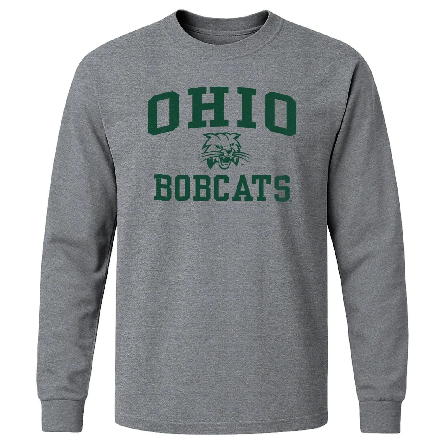 Ohio University Heritage Long Sleeve T-Shirt (Charcoal Grey) sold by Barnesmith