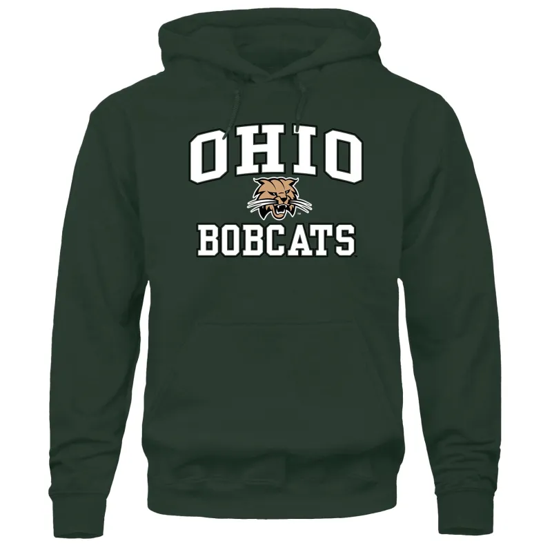 Ohio University Heritage Hooded Sweatshirt (Hunter Green) sold by Barnesmith