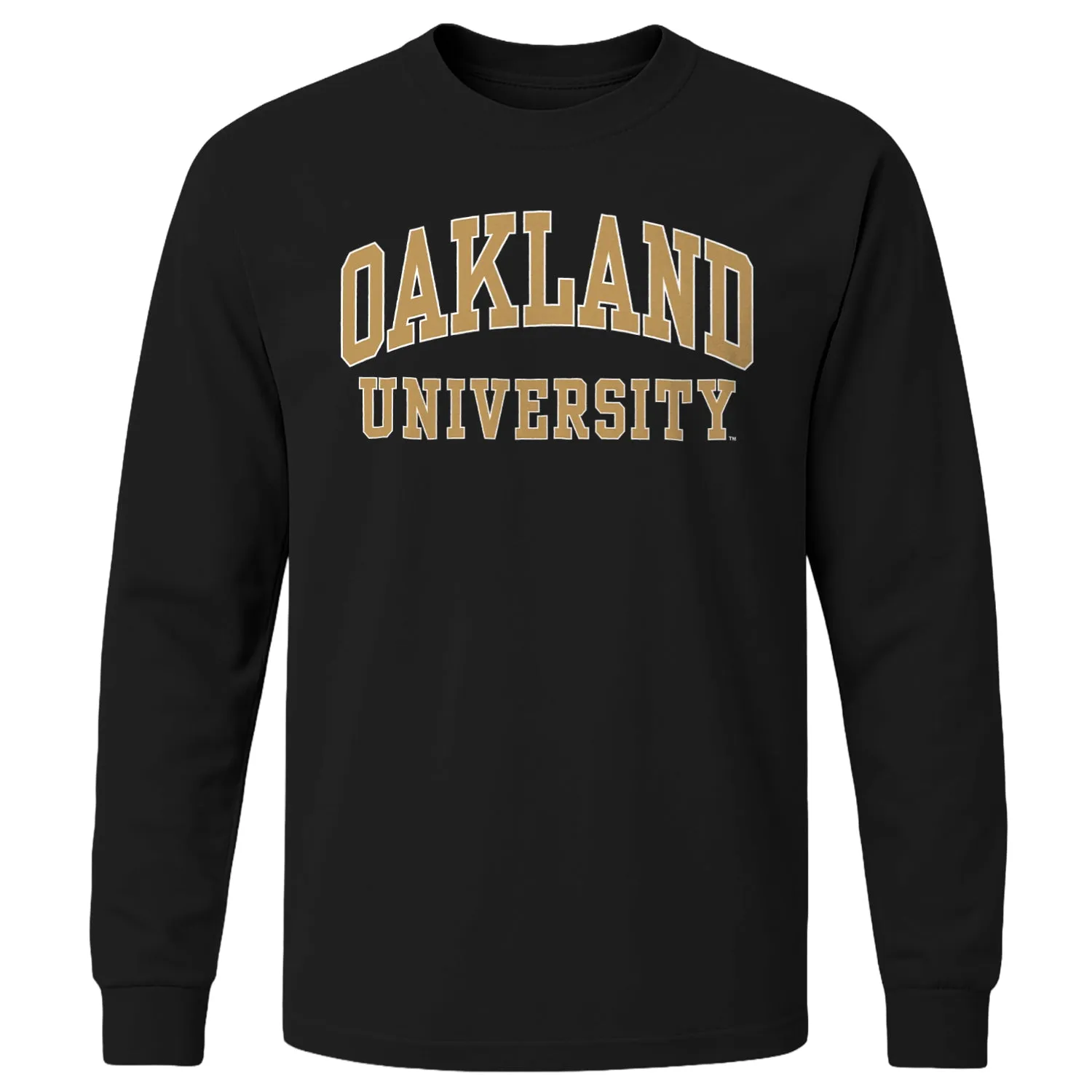 Oakland University Classic Long Sleeve T-Shirt (Black) sold by Barnesmith