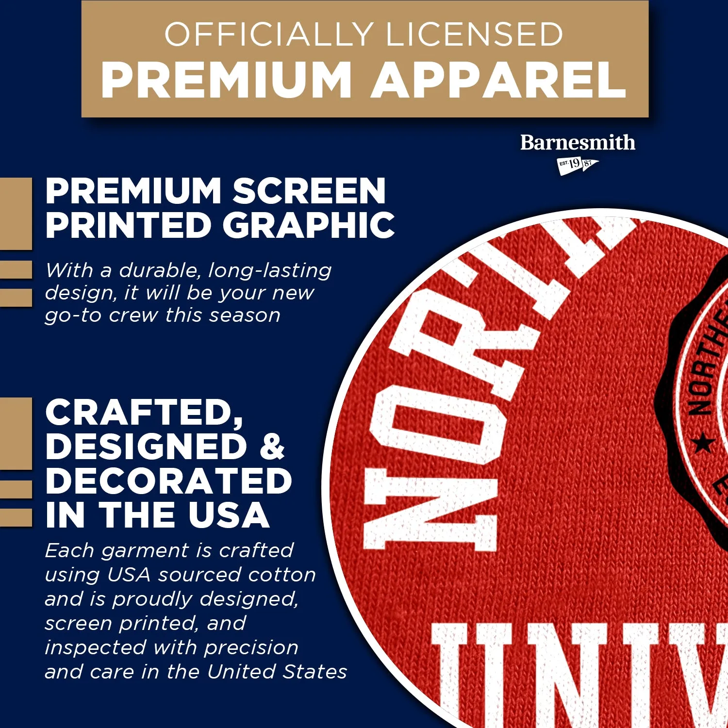 Northern Illinois University Heritage Sweatshirt (Red) sold by Barnesmith product image thumbnail 4