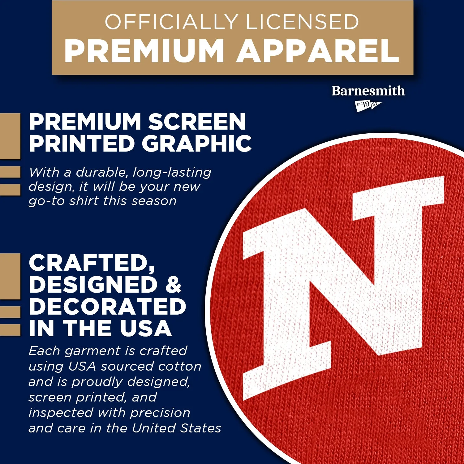 Northern Illinois University Classic T-Shirt (Red) sold by Barnesmith product image thumbnail 4