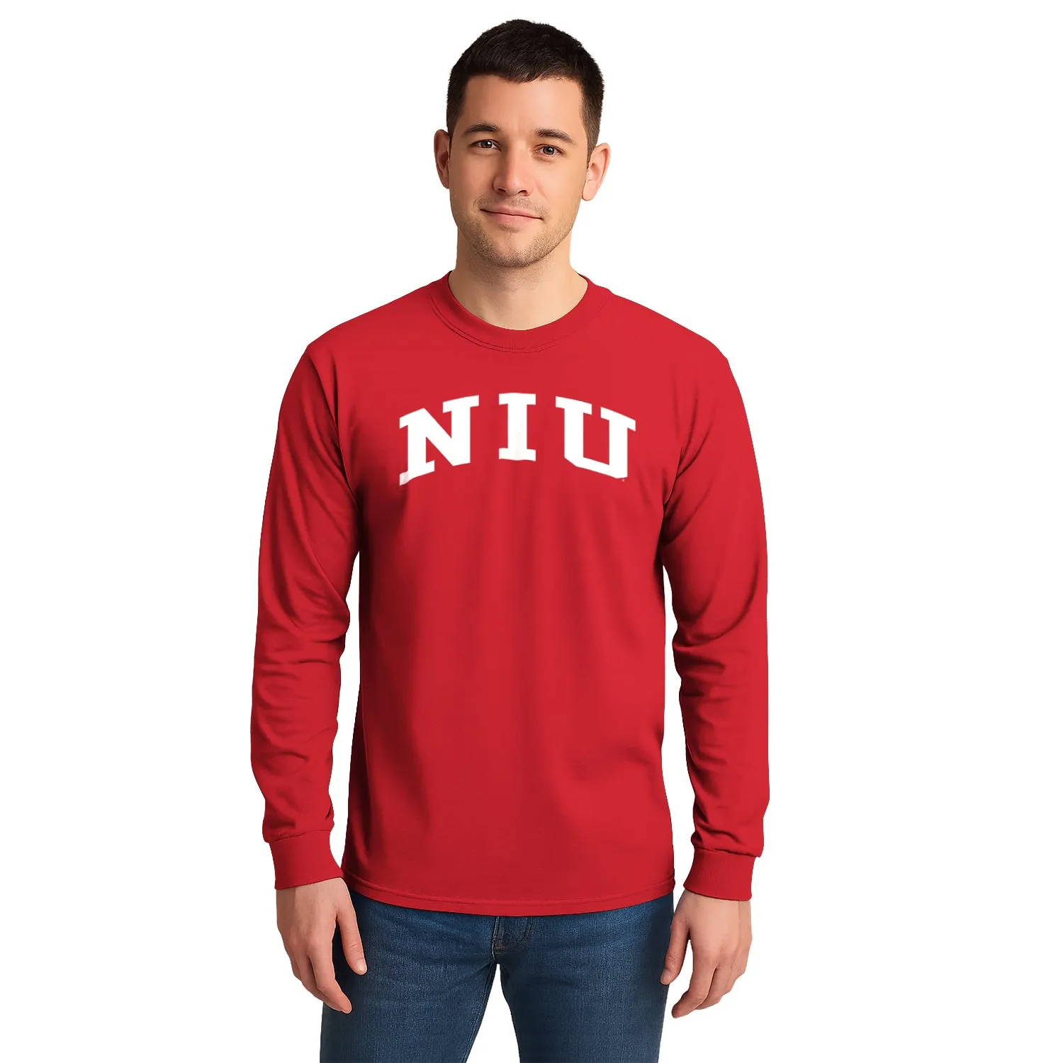 Northern Illinois University Classic Long Sleeve T-Shirt (Red) sold by Barnesmith product image thumbnail 2