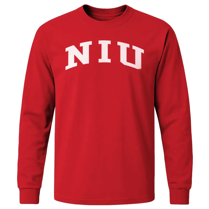 Northern Illinois University Classic Long Sleeve T-Shirt (Red) sold by Barnesmith