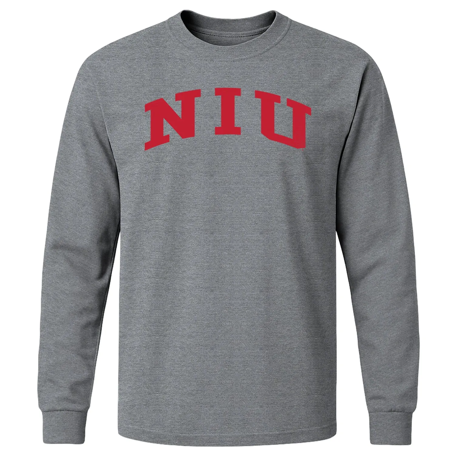 Northern Illinois University Classic Long Sleeve T-Shirt (Charcoal Grey) sold by Barnesmith
