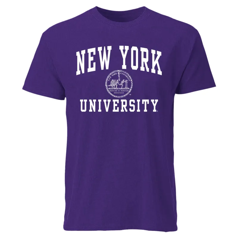 New York University Heritage T-Shirt (Violet) sold by Barnesmith