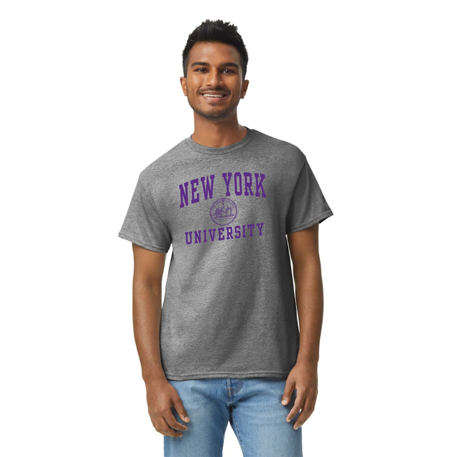 New York University Heritage T-Shirt (Charcoal Grey) sold by Barnesmith product image thumbnail 2