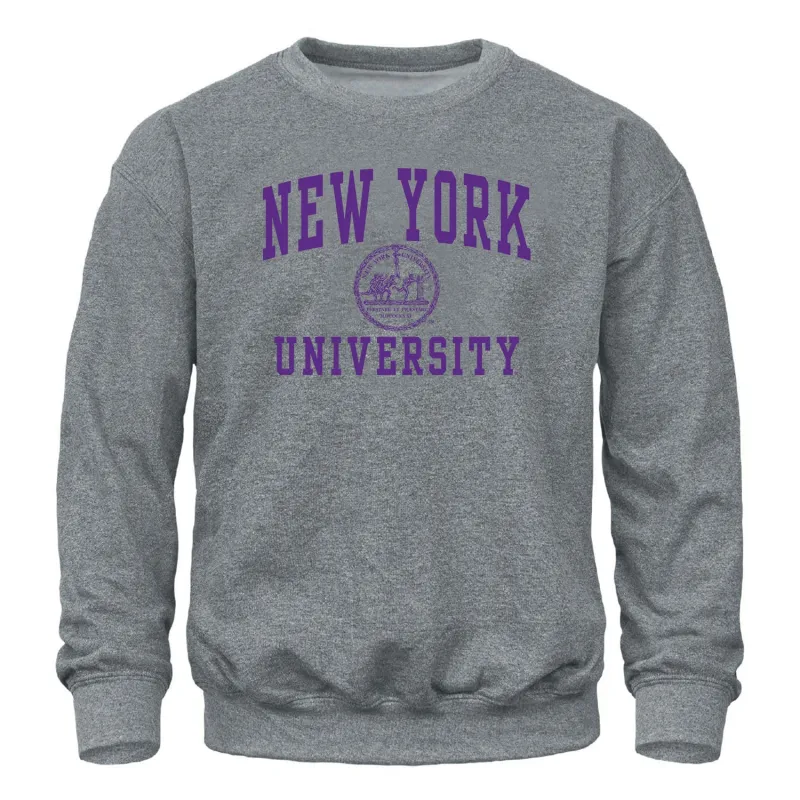 New York University Heritage Sweatshirt (Charcoal Grey) sold by Barnesmith