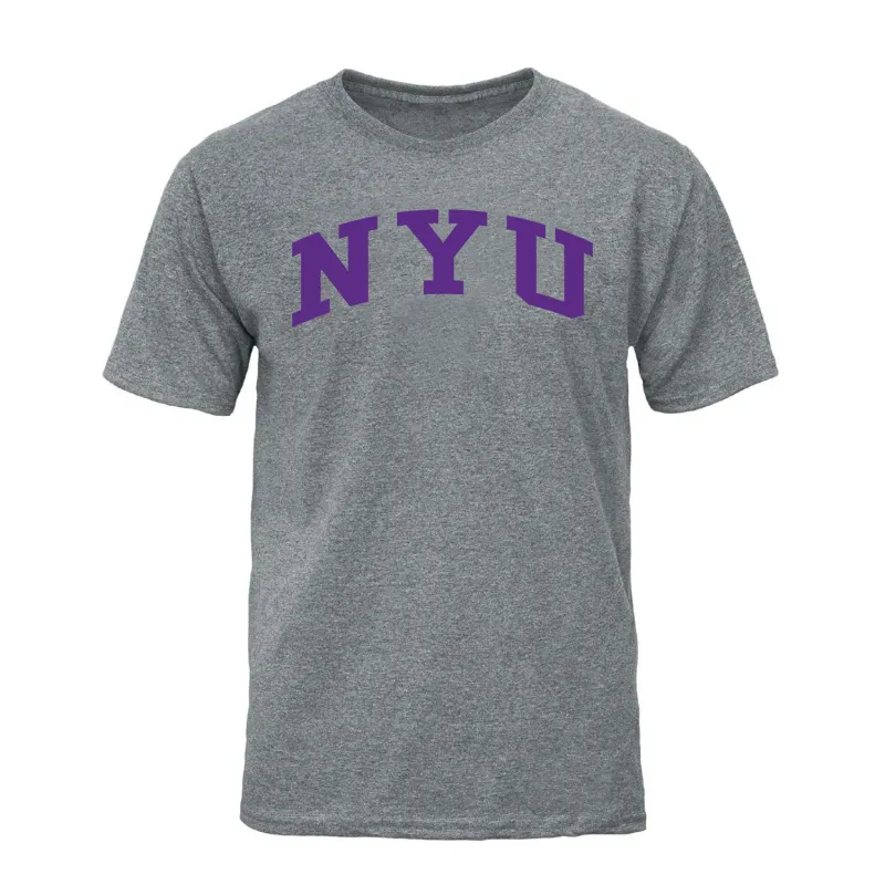 New York University Classic T-Shirt (Charcoal Grey) sold by Barnesmith