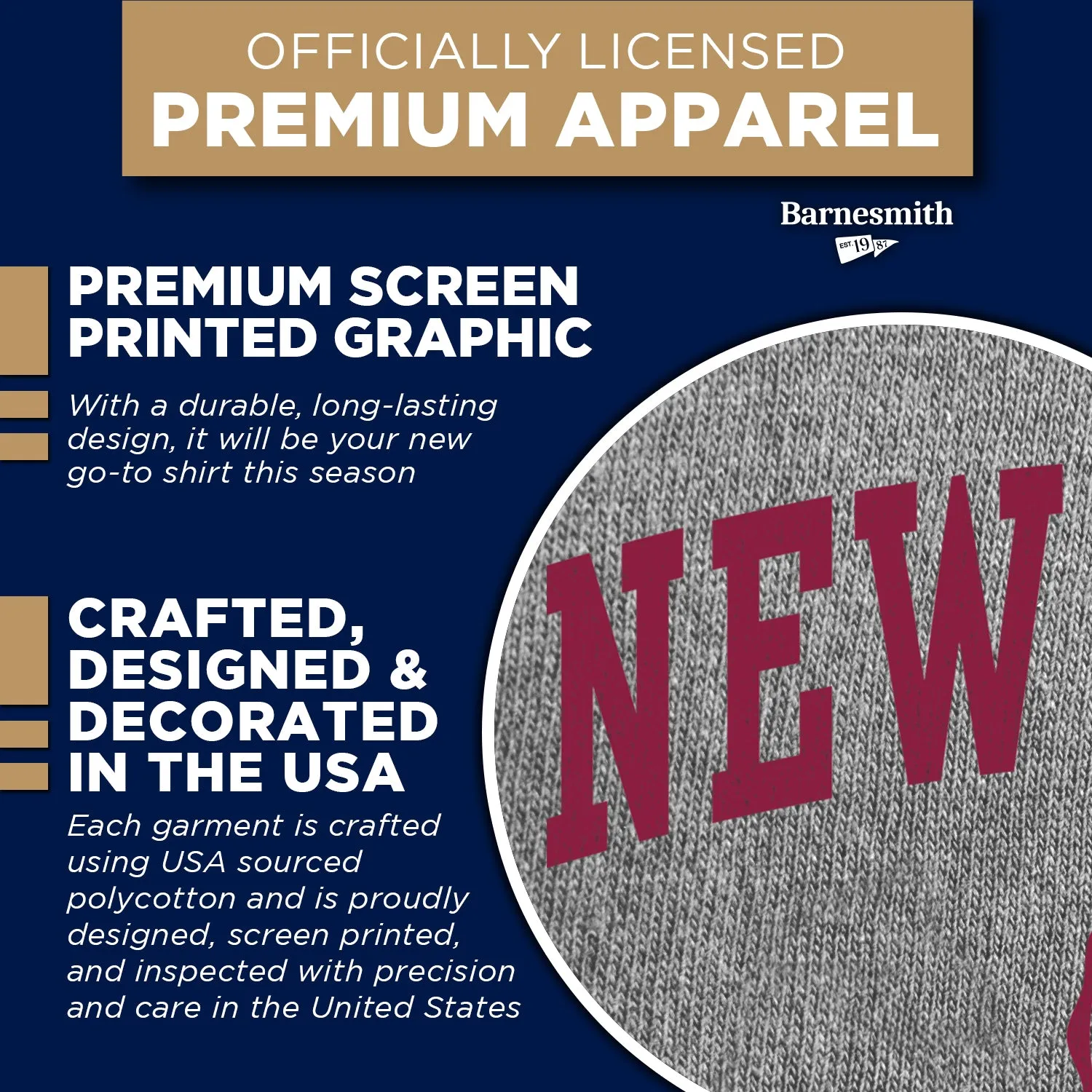 New Mexico State University Heritage T-Shirt (Charcoal Grey) sold by Barnesmith product image thumbnail 4