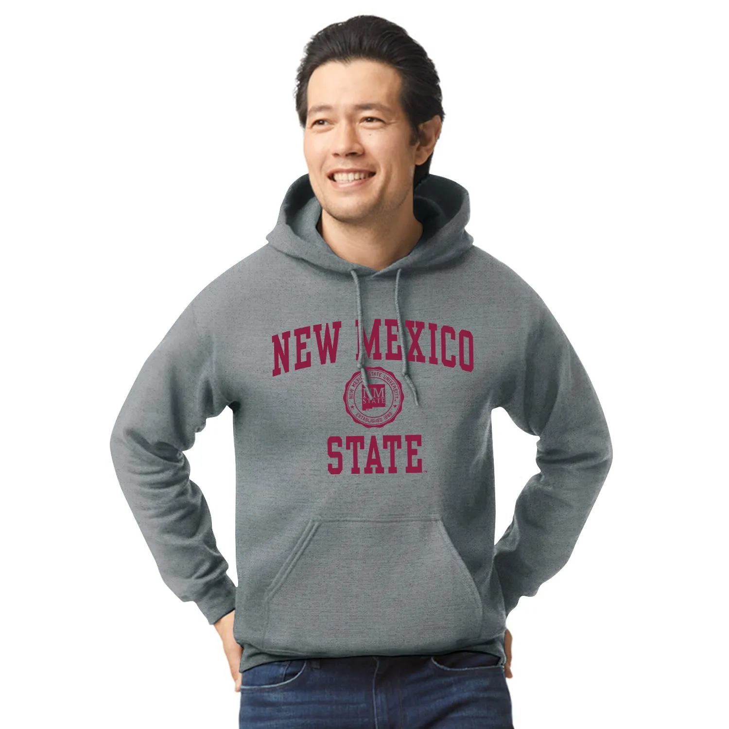 New Mexico State University Heritage Hooded Sweatshirt (Charcoal Grey) sold by Barnesmith product image thumbnail 2