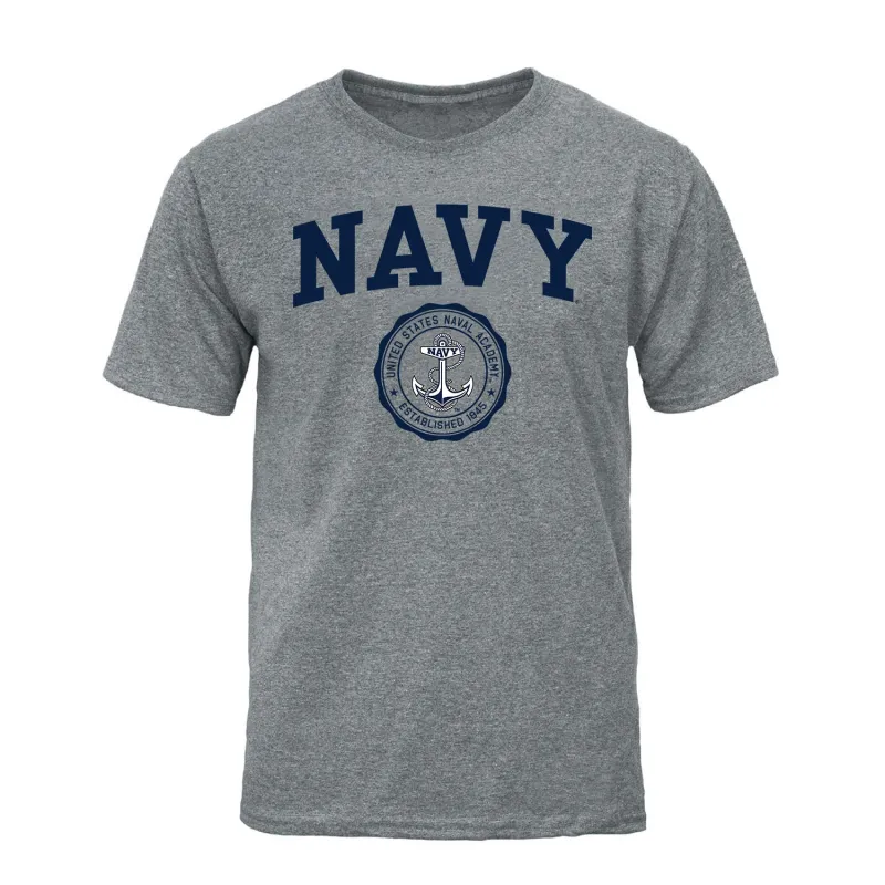 Navy Heritage T-Shirt (Charcoal Grey) sold by Barnesmith
