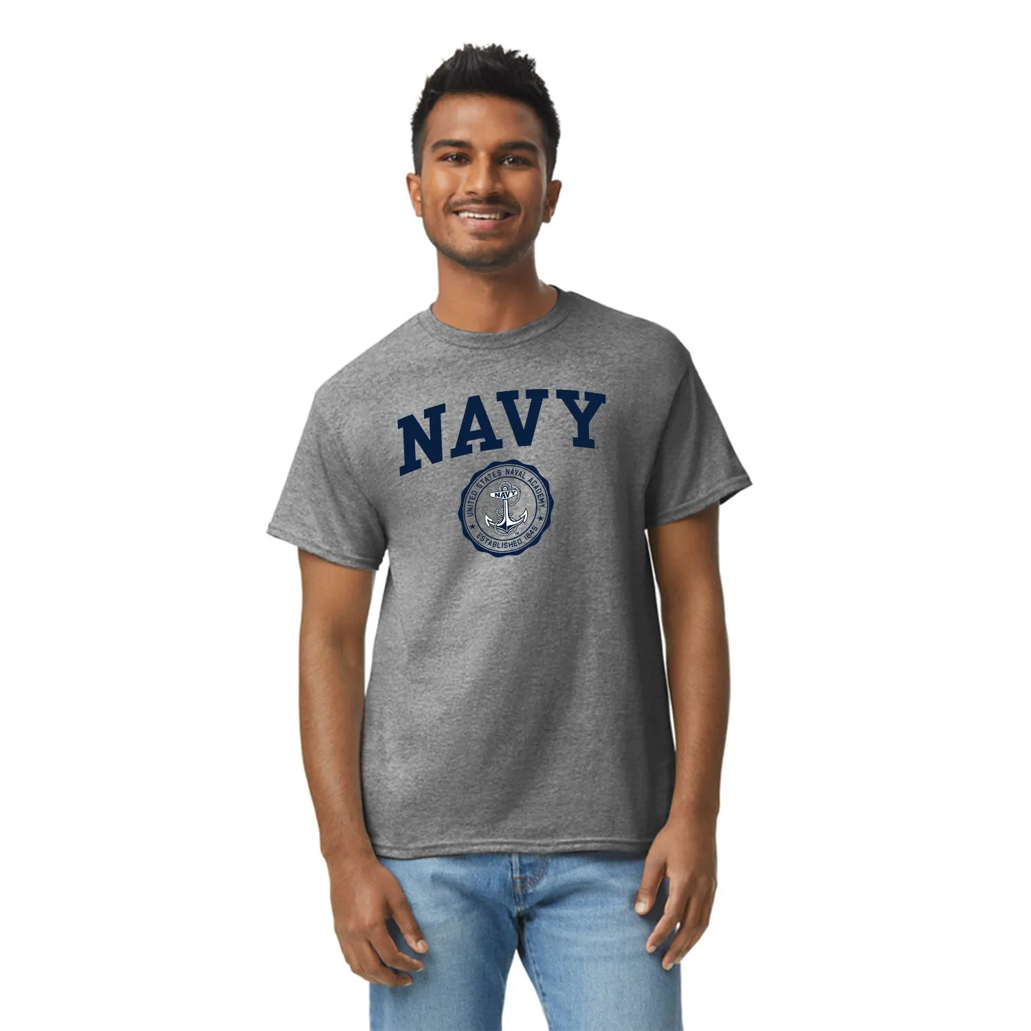 Navy Heritage T-Shirt (Charcoal Grey) sold by Barnesmith product image thumbnail 2