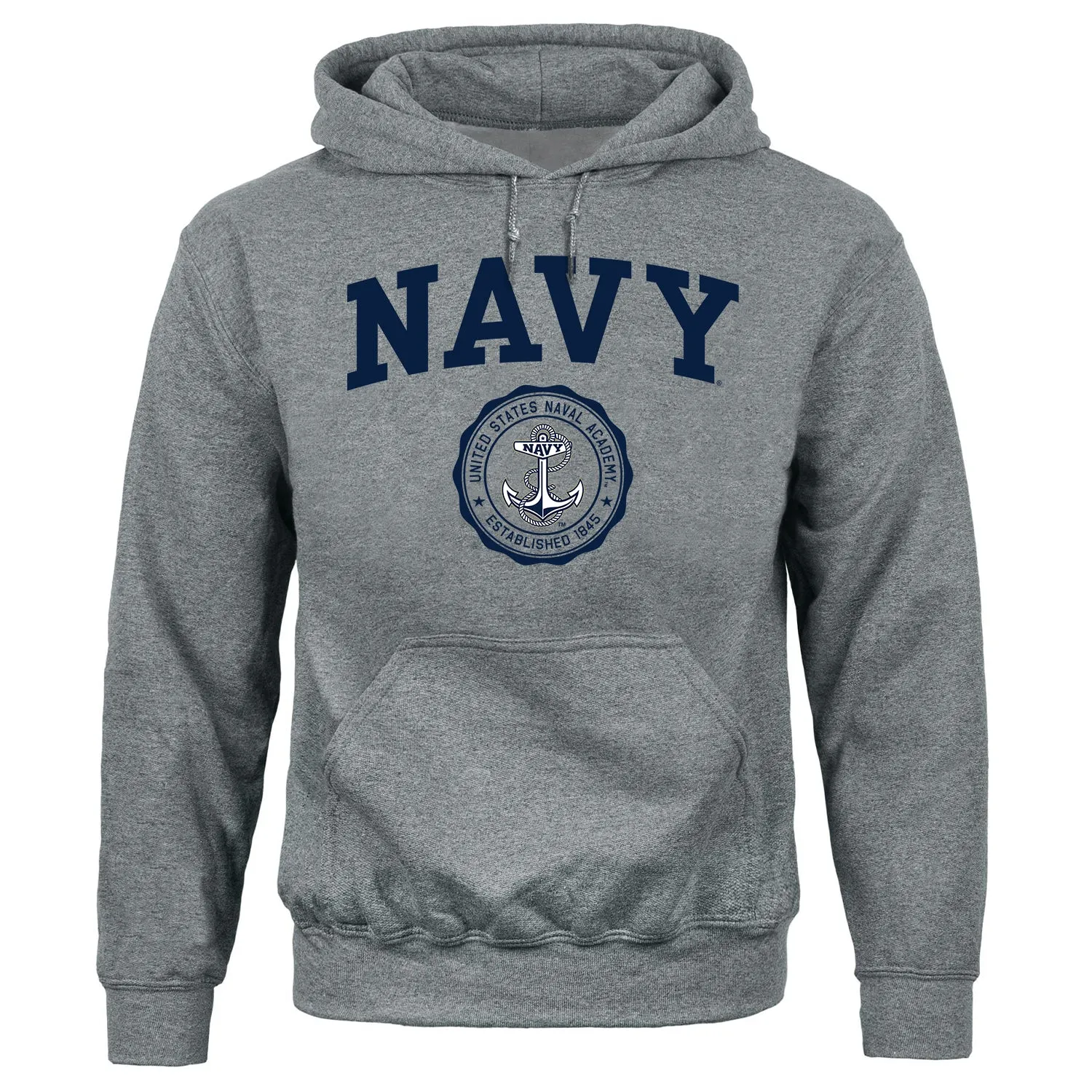 Navy Heritage Hooded Sweatshirt (Charcoal Grey) sold by Barnesmith