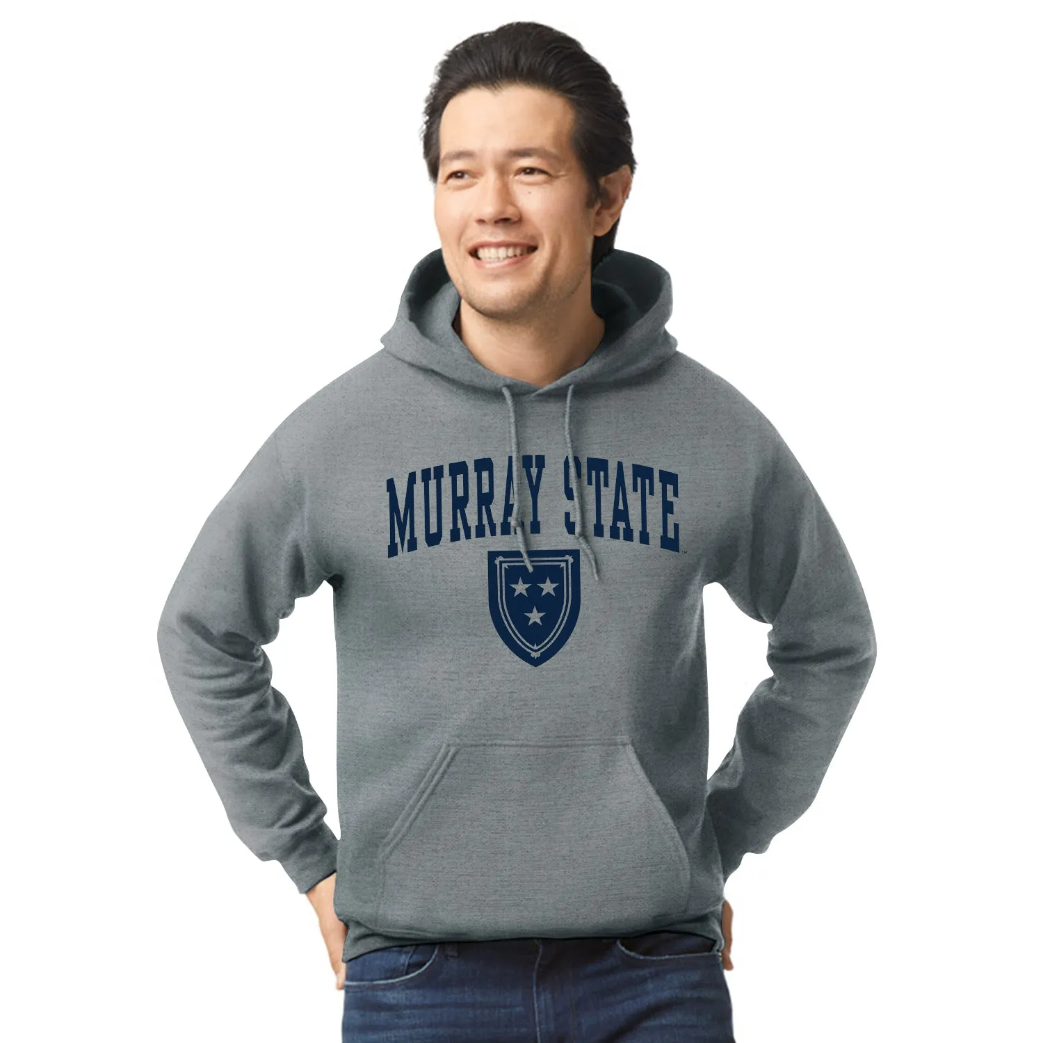 Murray State University Heritage Hooded Sweatshirt (Charcoal Grey) sold by Barnesmith product image thumbnail 2