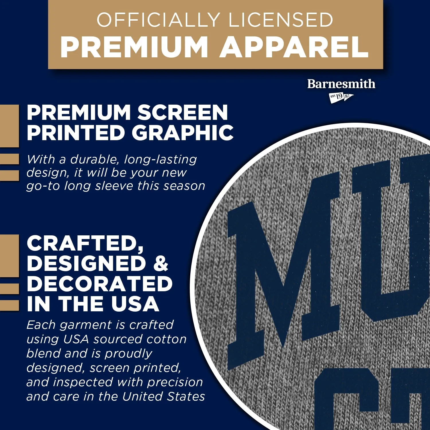 Murray State University Classic Long Sleeve T-Shirt (Charcoal Grey) sold by Barnesmith product image thumbnail 4