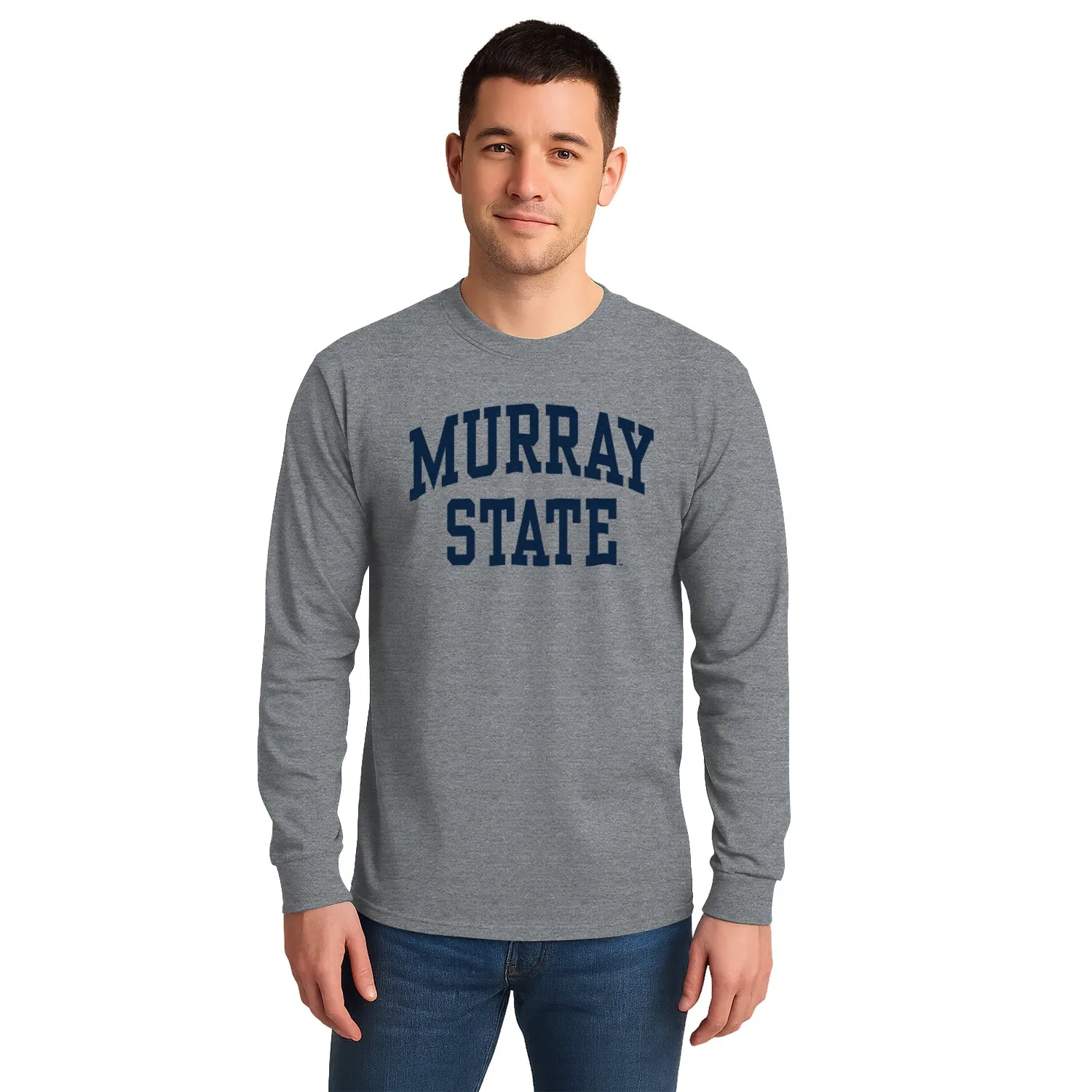 Murray State University Classic Long Sleeve T-Shirt (Charcoal Grey) sold by Barnesmith product image thumbnail 2