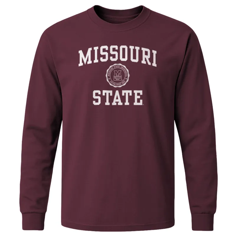 Missouri State University Heritage Long Sleeve T-Shirt (Maroon) sold by Barnesmith