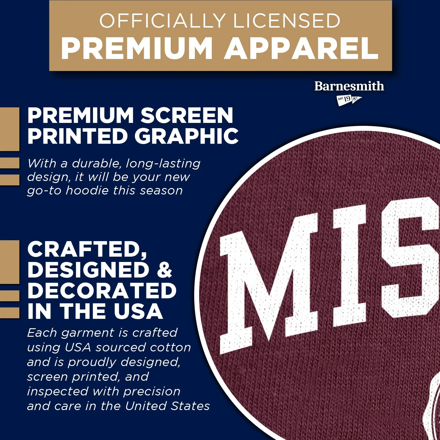 Missouri State University Heritage Hooded Sweatshirt (Maroon) sold by Barnesmith product image thumbnail 4