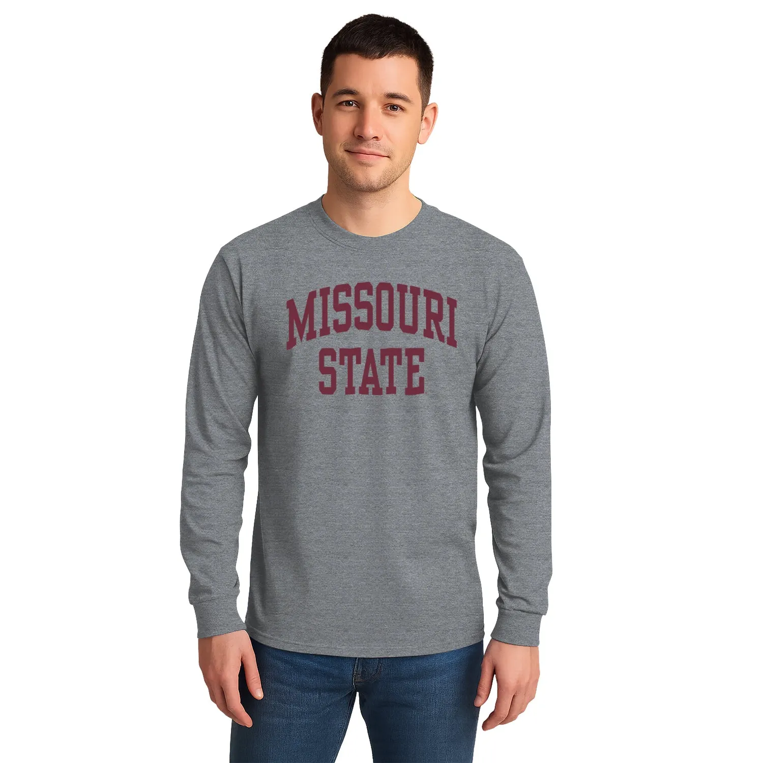 Missouri State University Classic Long Sleeve T-Shirt (Charcoal Grey) sold by Barnesmith product image thumbnail 2