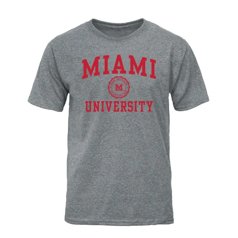 Miami University Heritage T-Shirt (Charcoal Grey) sold by Barnesmith