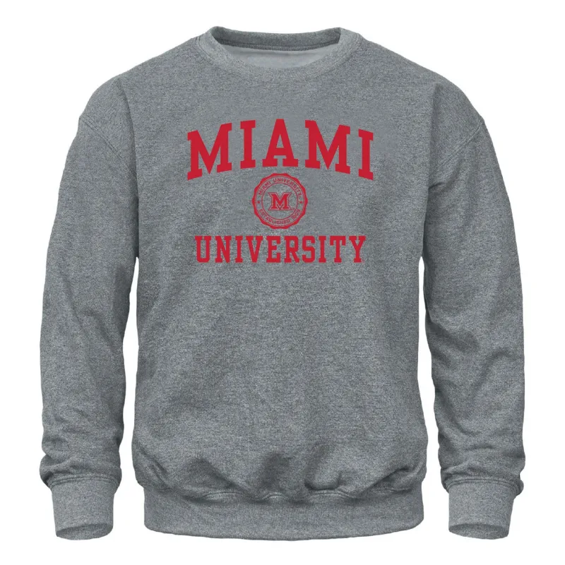 Miami University Heritage Sweatshirt (Charcoal Grey) sold by Barnesmith