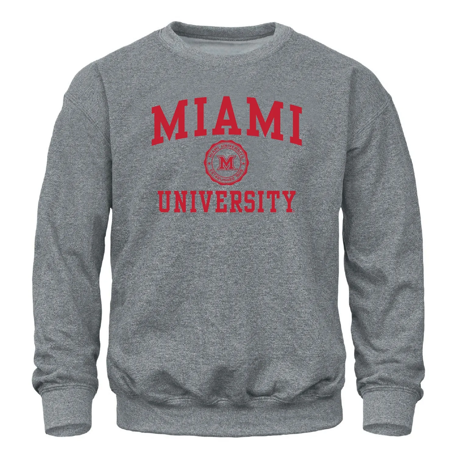 Miami University Heritage Sweatshirt (Charcoal Grey) sold by Barnesmith