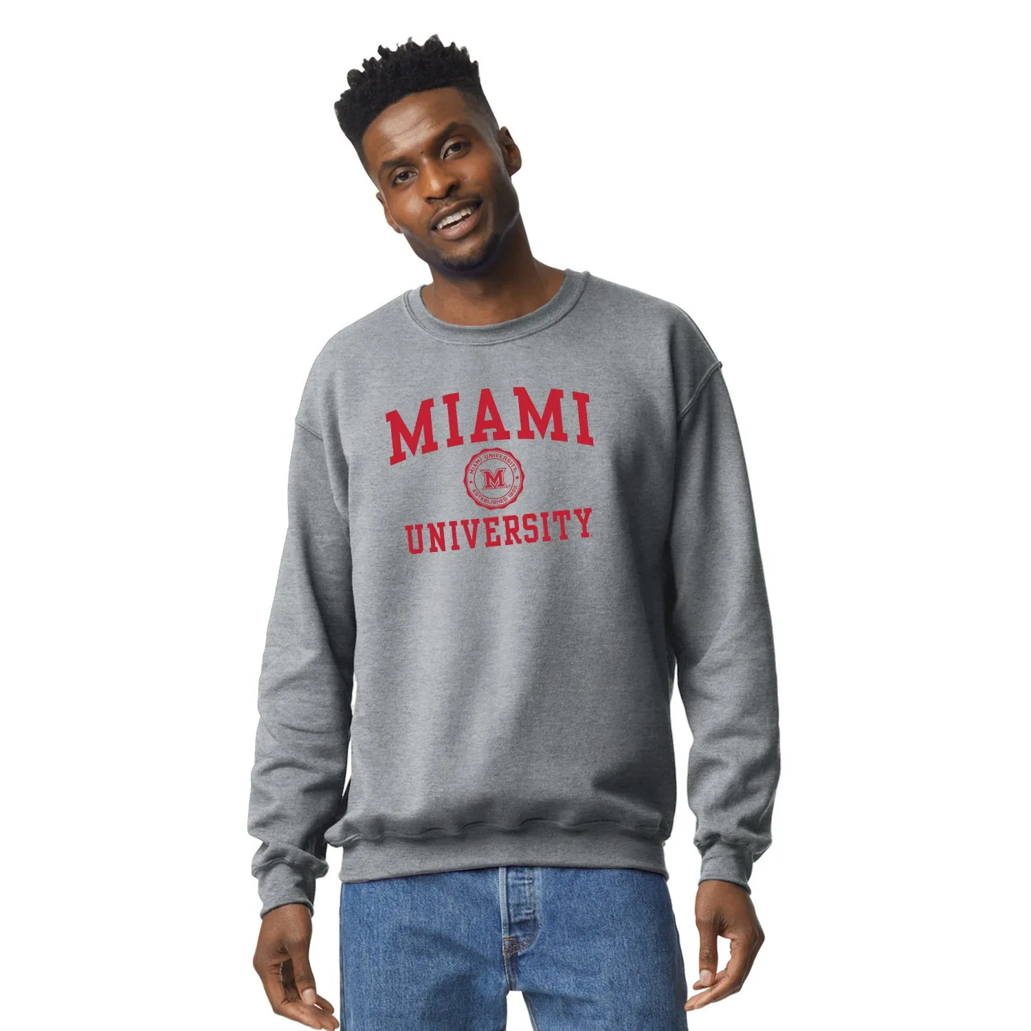 Miami University Heritage Sweatshirt (Charcoal Grey) sold by Barnesmith product image thumbnail 2