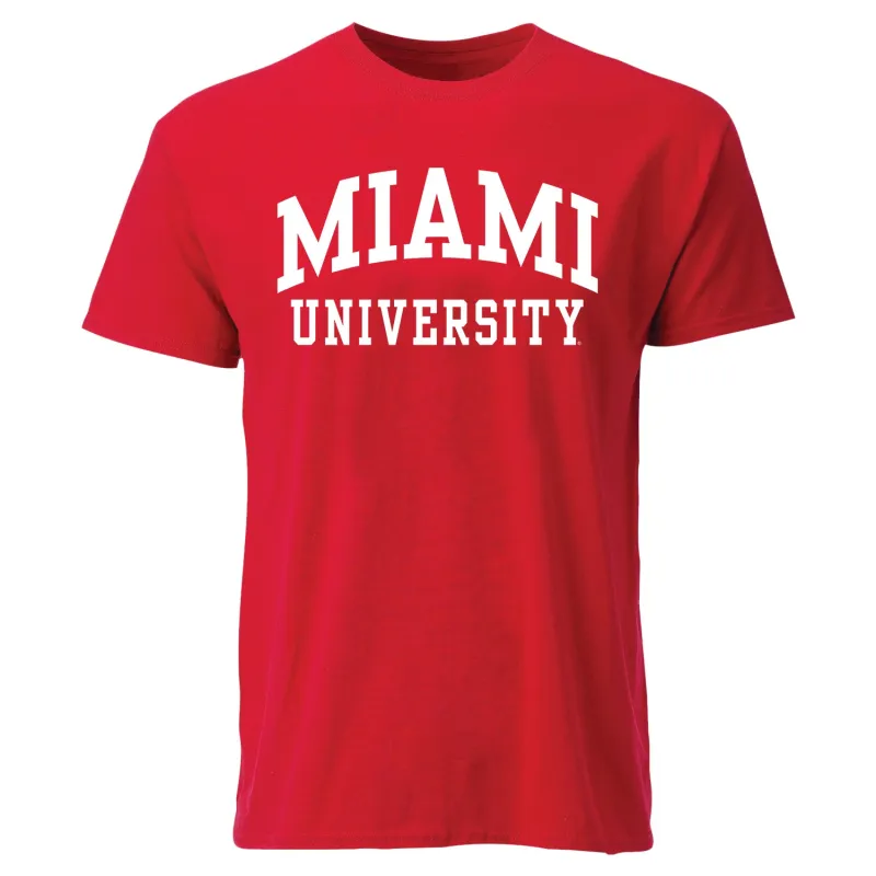 Miami University Classic T-Shirt (Red) sold by Barnesmith