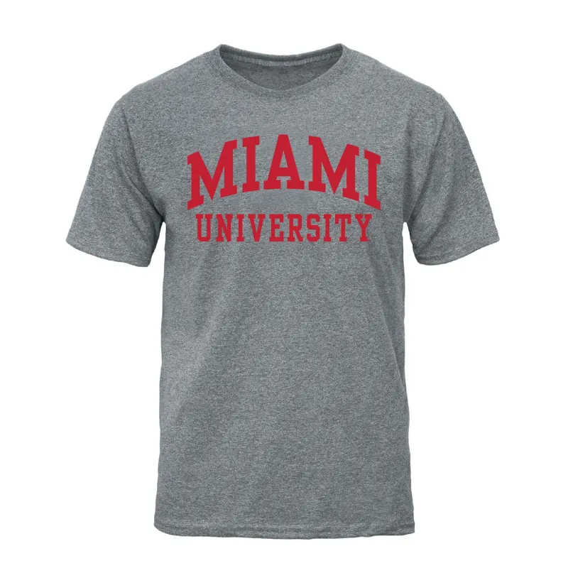 Miami University Classic T-Shirt (Charcoal Grey) sold by Barnesmith