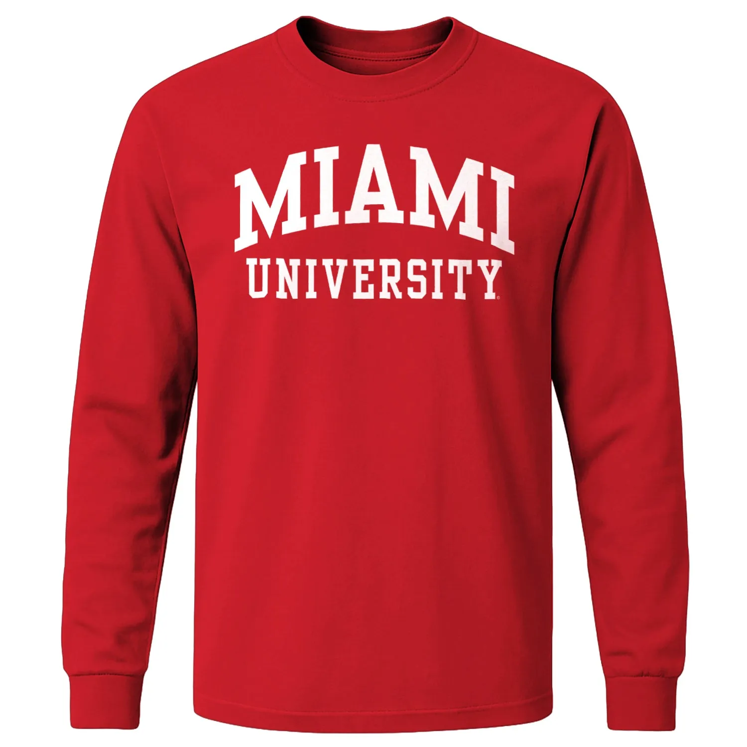 Miami University Classic Long Sleeve T-Shirt (Red) sold by Barnesmith