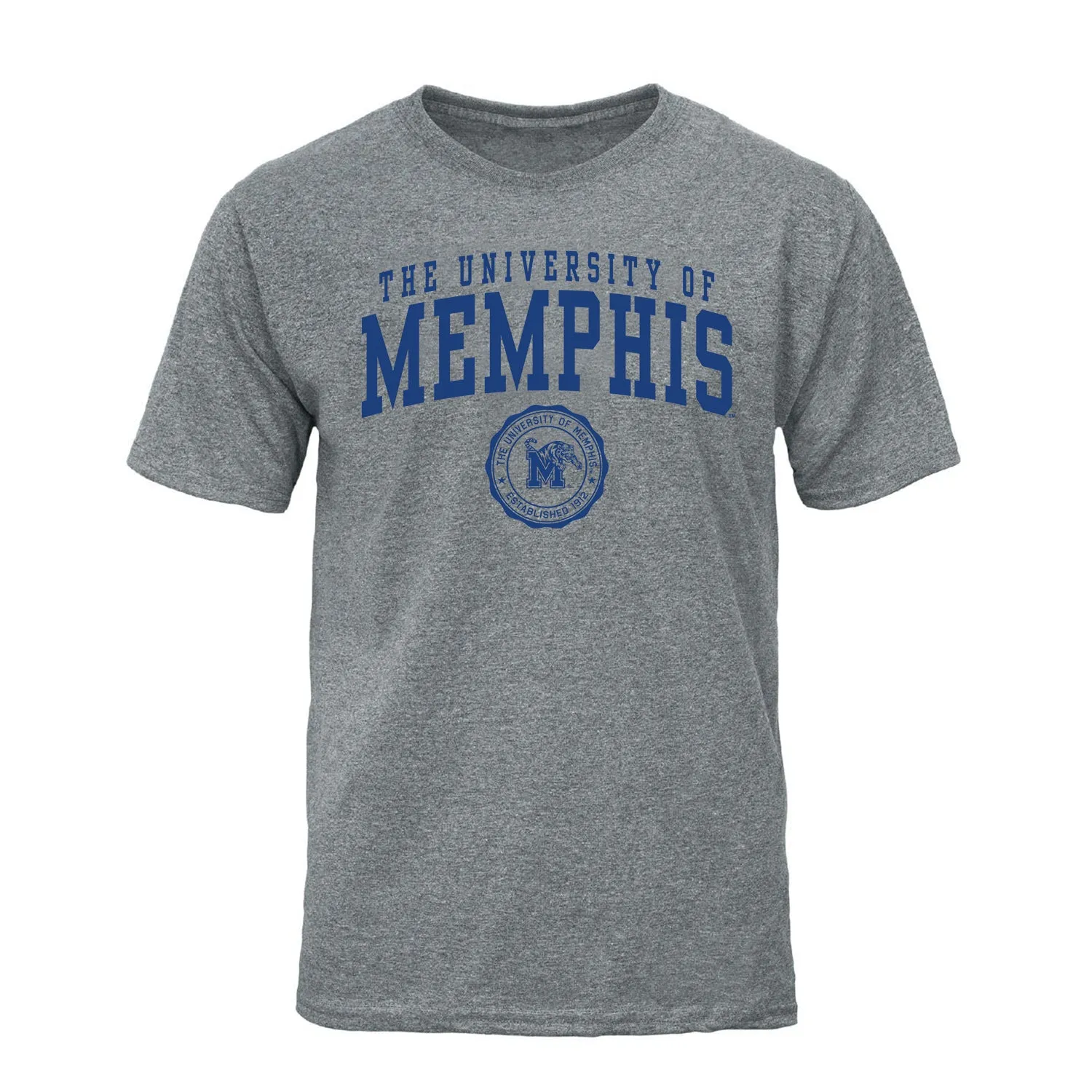 The University of Memphis Heritage T-Shirt (Charcoal Grey) sold by Barnesmith
