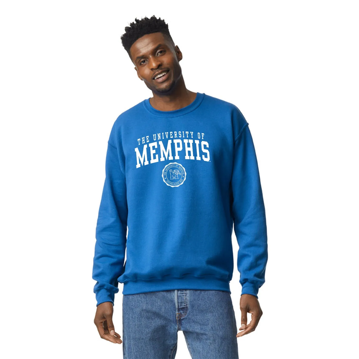 The University of Memphis Heritage Sweatshirt (Royal Blue) sold by Barnesmith product image thumbnail 2