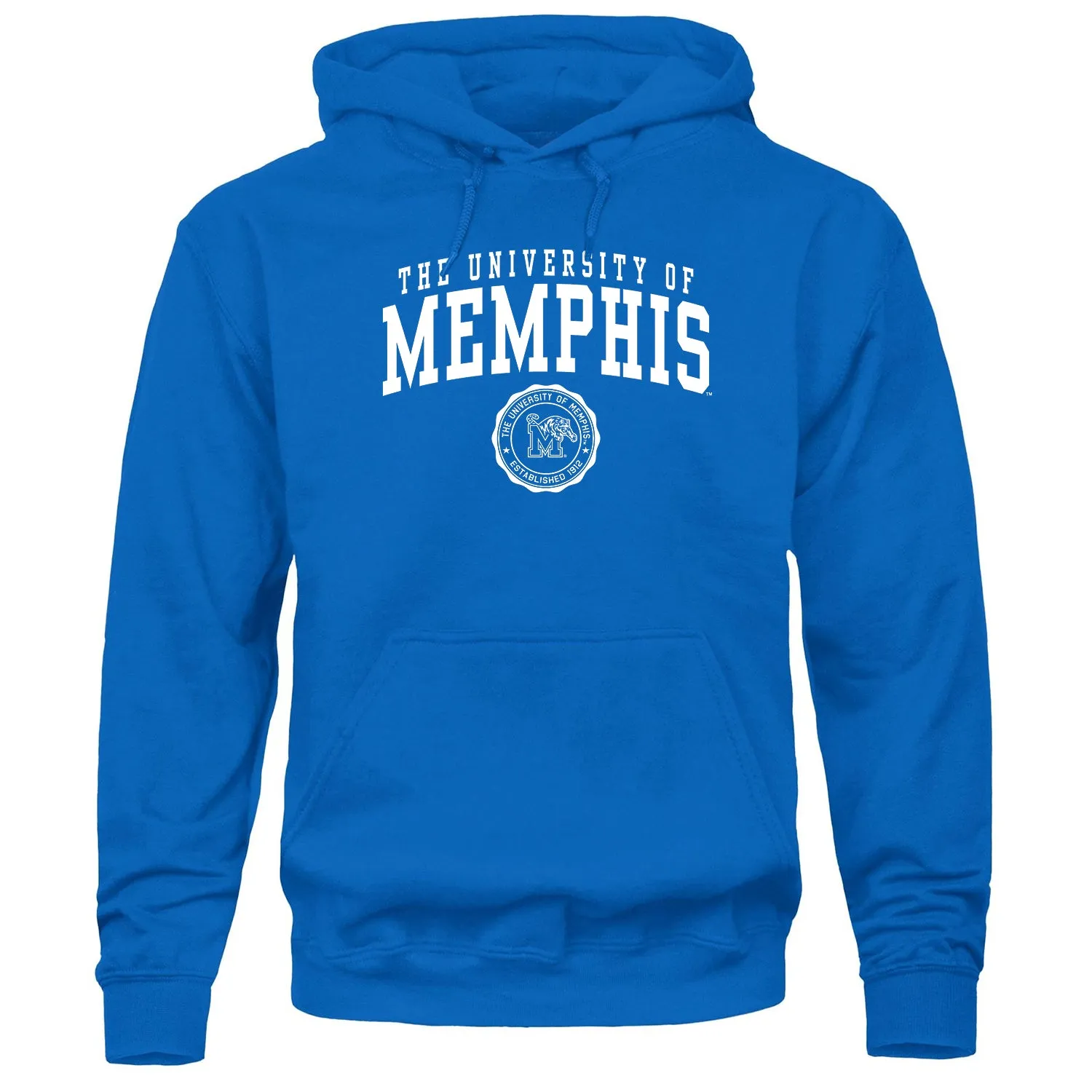 The University of Memphis Heritage Hooded Sweatshirt (Royal Blue) sold by Barnesmith